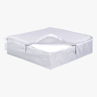 Essentials Large Packing Cube in Cloud Open View~~Color:Cloud~~Description:Opened