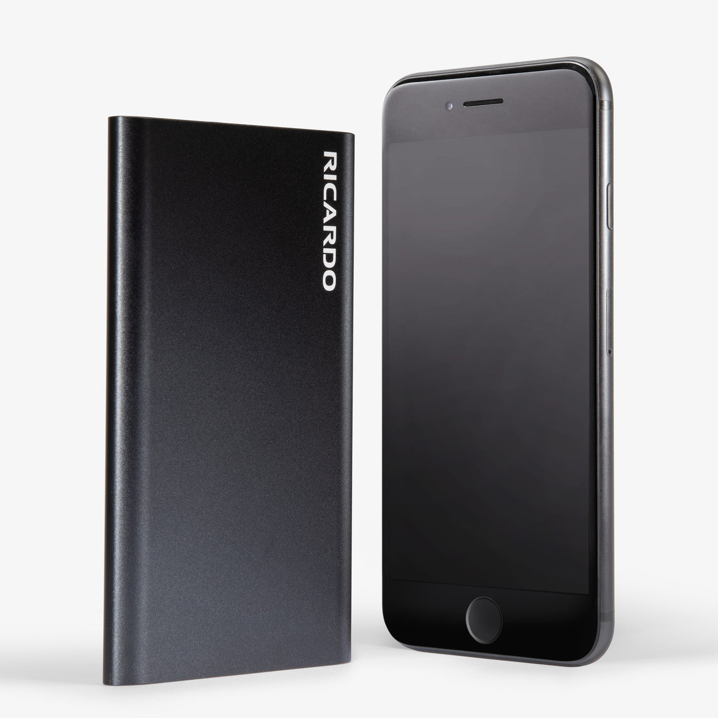 Power Bank Quick-Charge Battery in Black Size Comparison~~Color:Black~~Description:Size Comparison